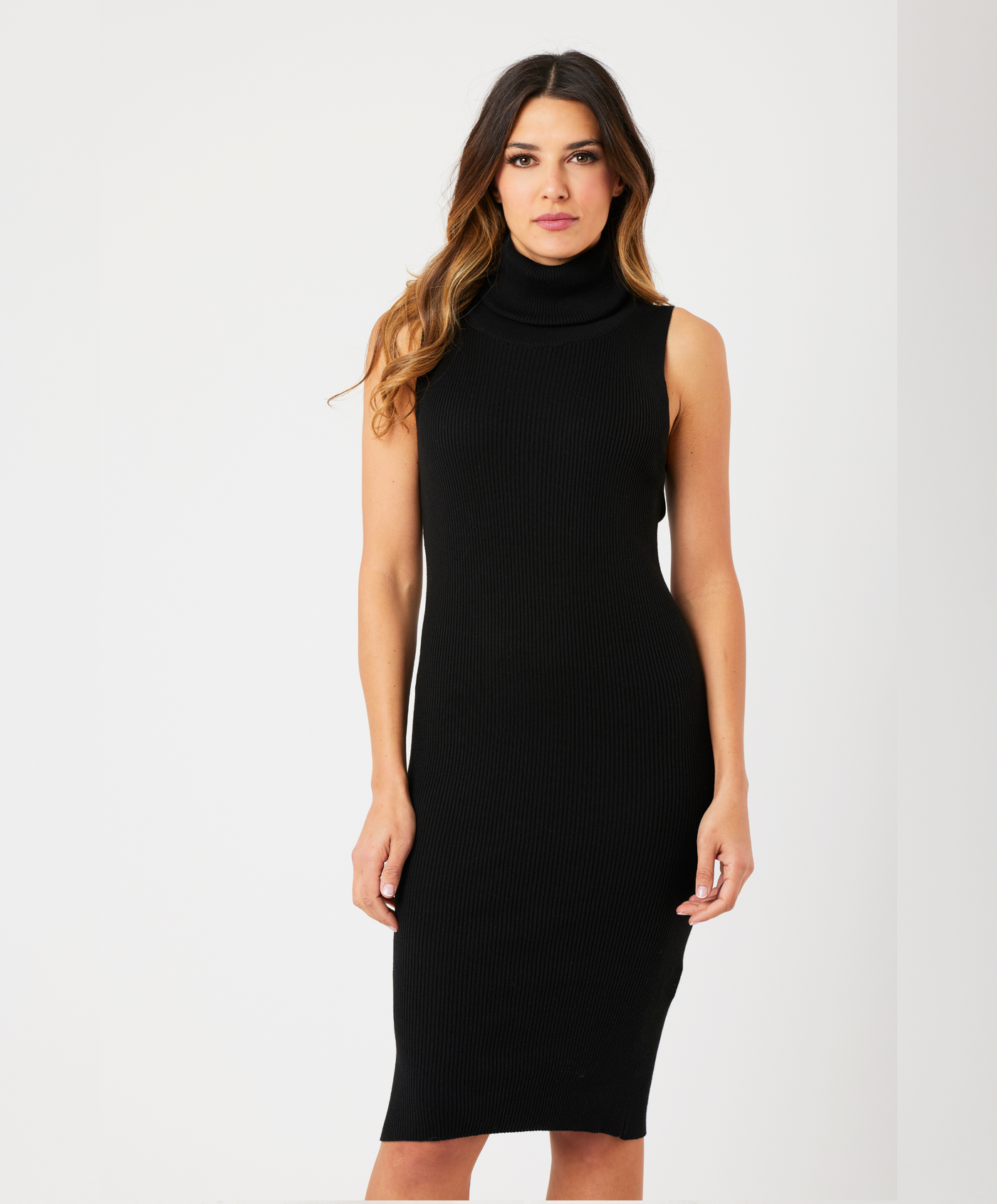 Sleeveless Cowl Neck Dress