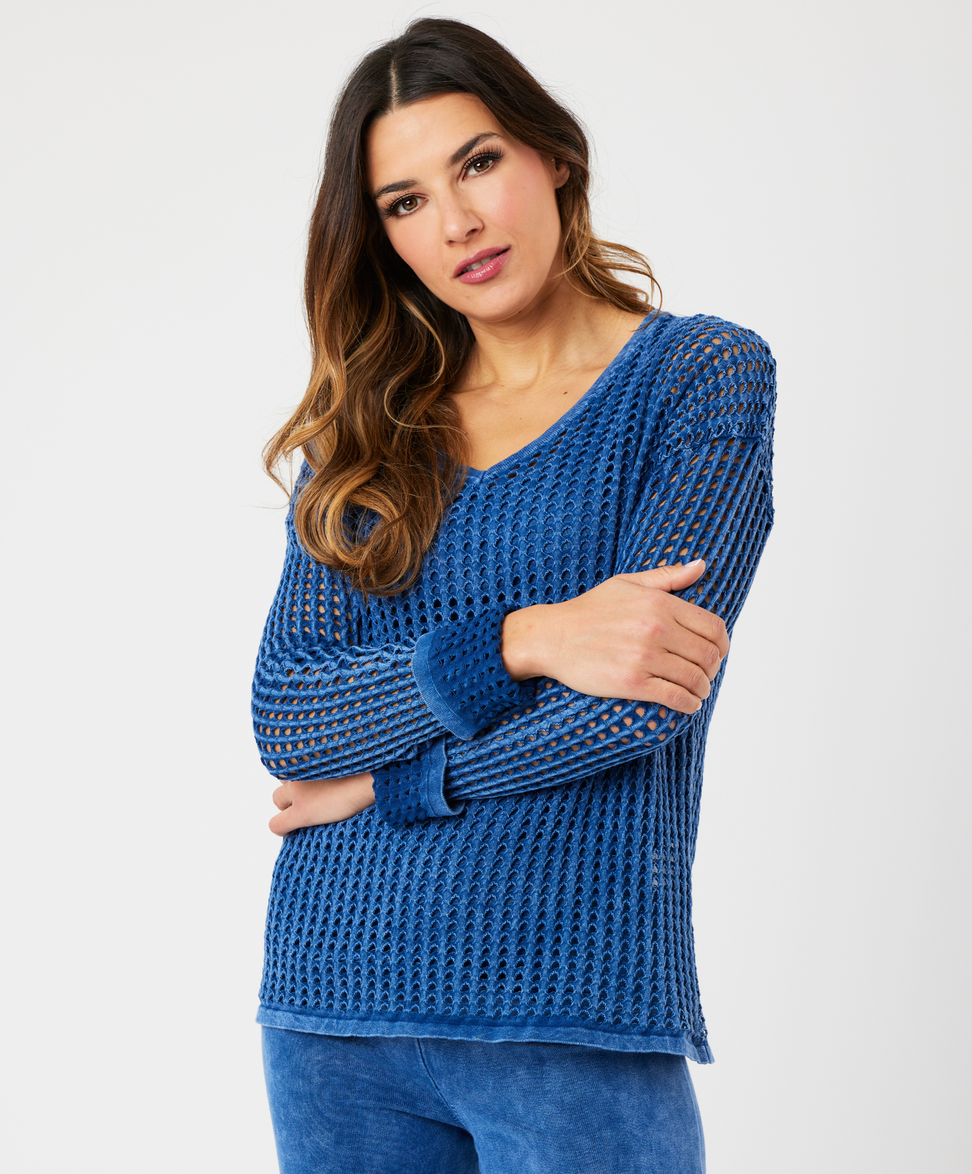 Crochet V-Neck