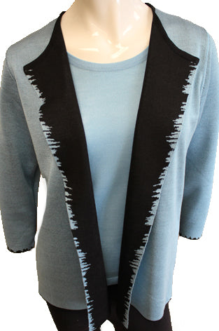 Cardigan à bords réversibles