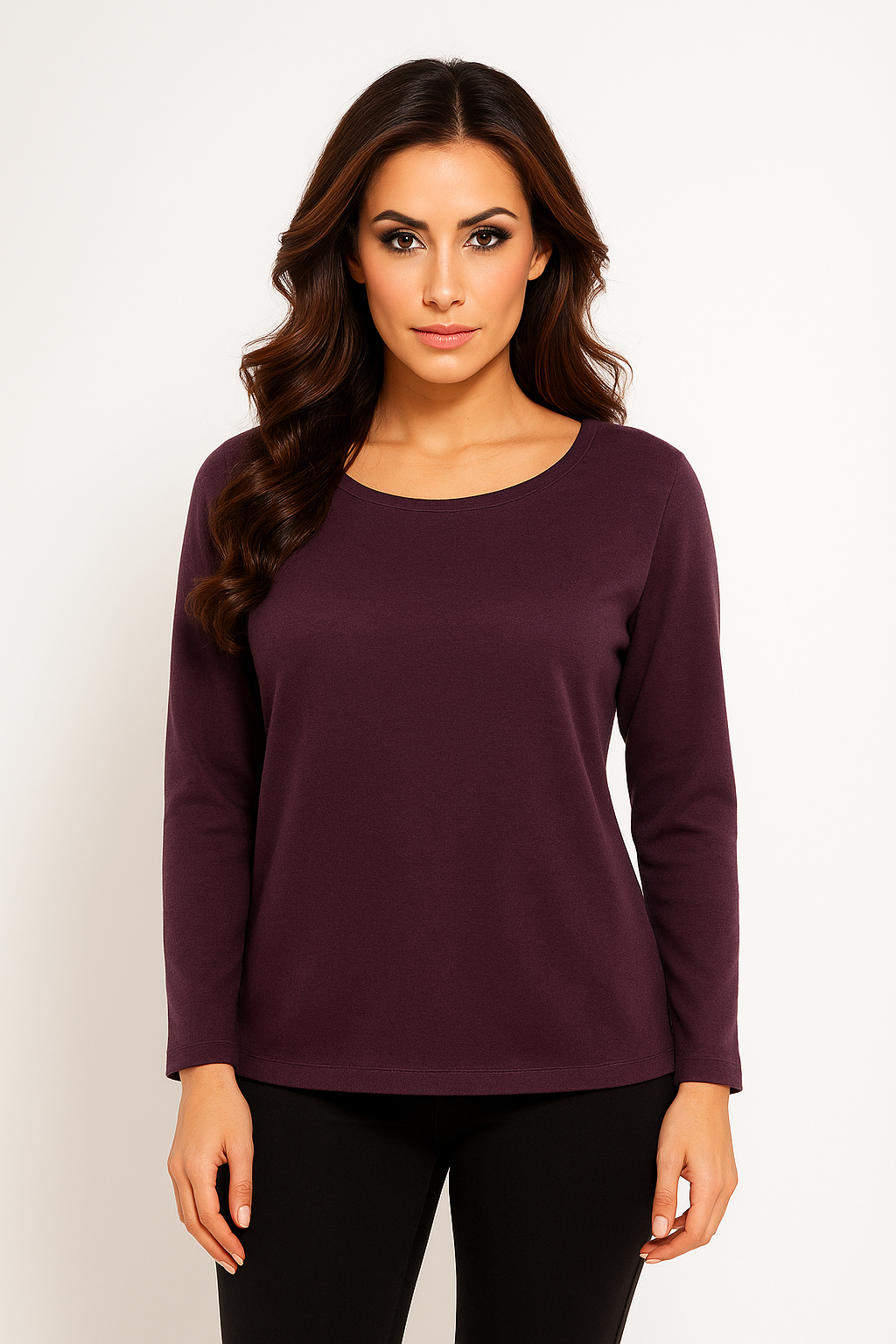 Long Sleeve Scoop Top