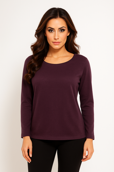 Long Sleeve Scoop Top