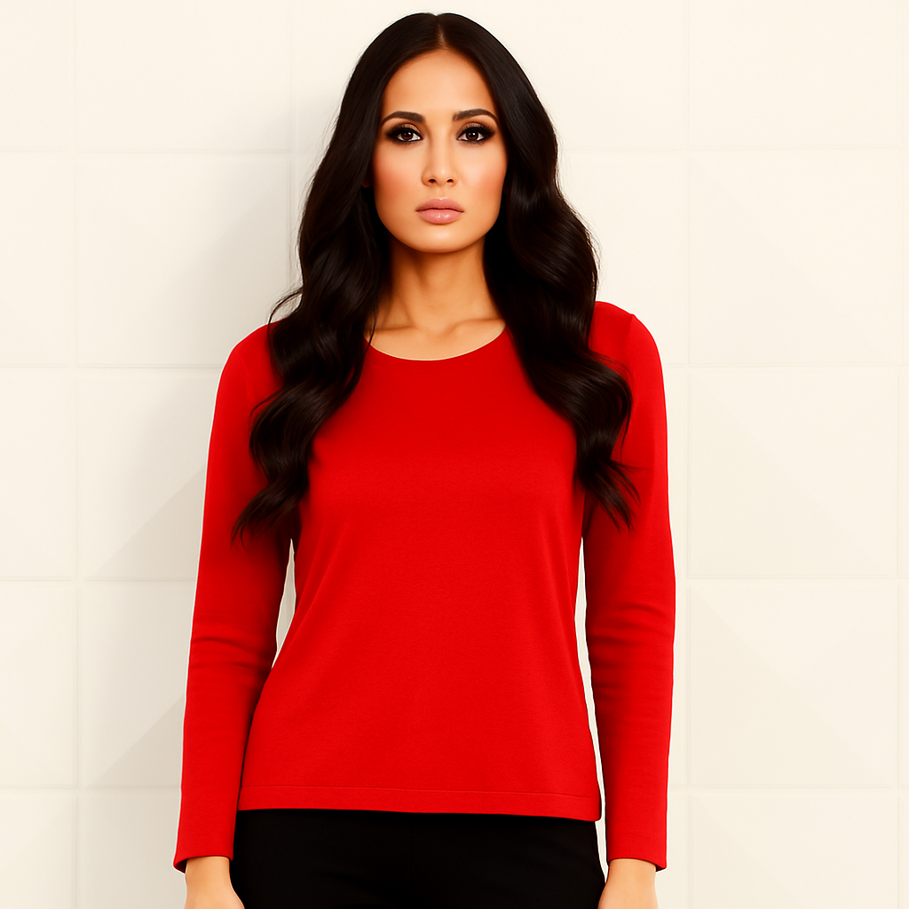 Long Sleeve Scoop Top