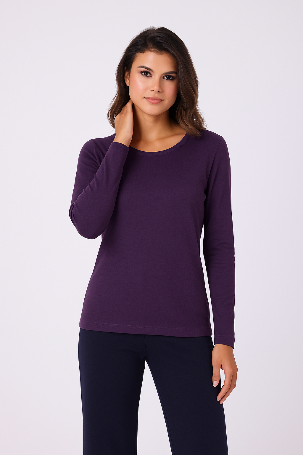 Long Sleeve Scoop Top