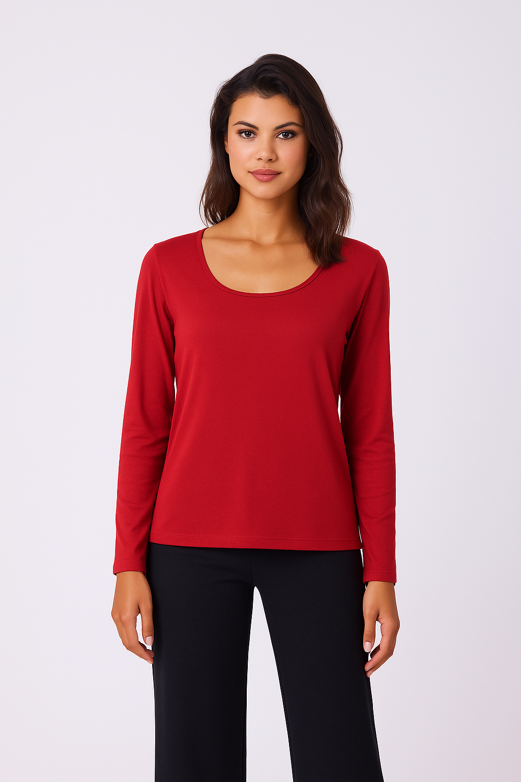Long Sleeve Scoop Top