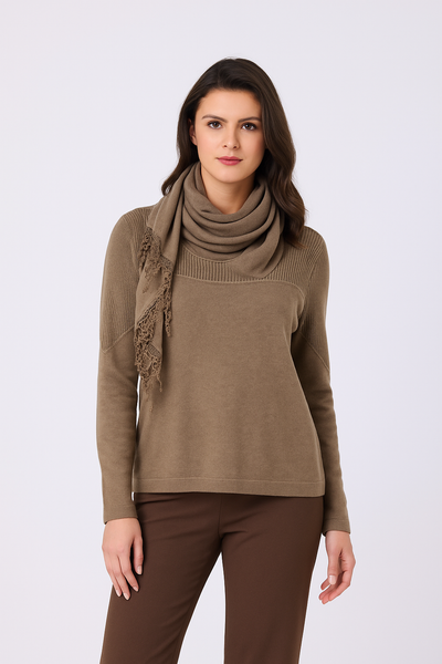 3-Piece Layered Set w/Scarf