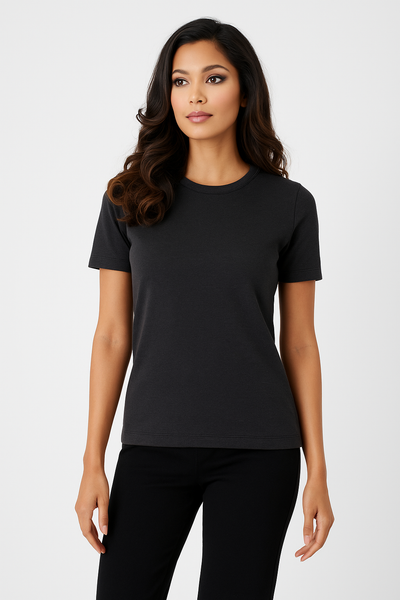 Short Sleeve Crew-Neck Shell