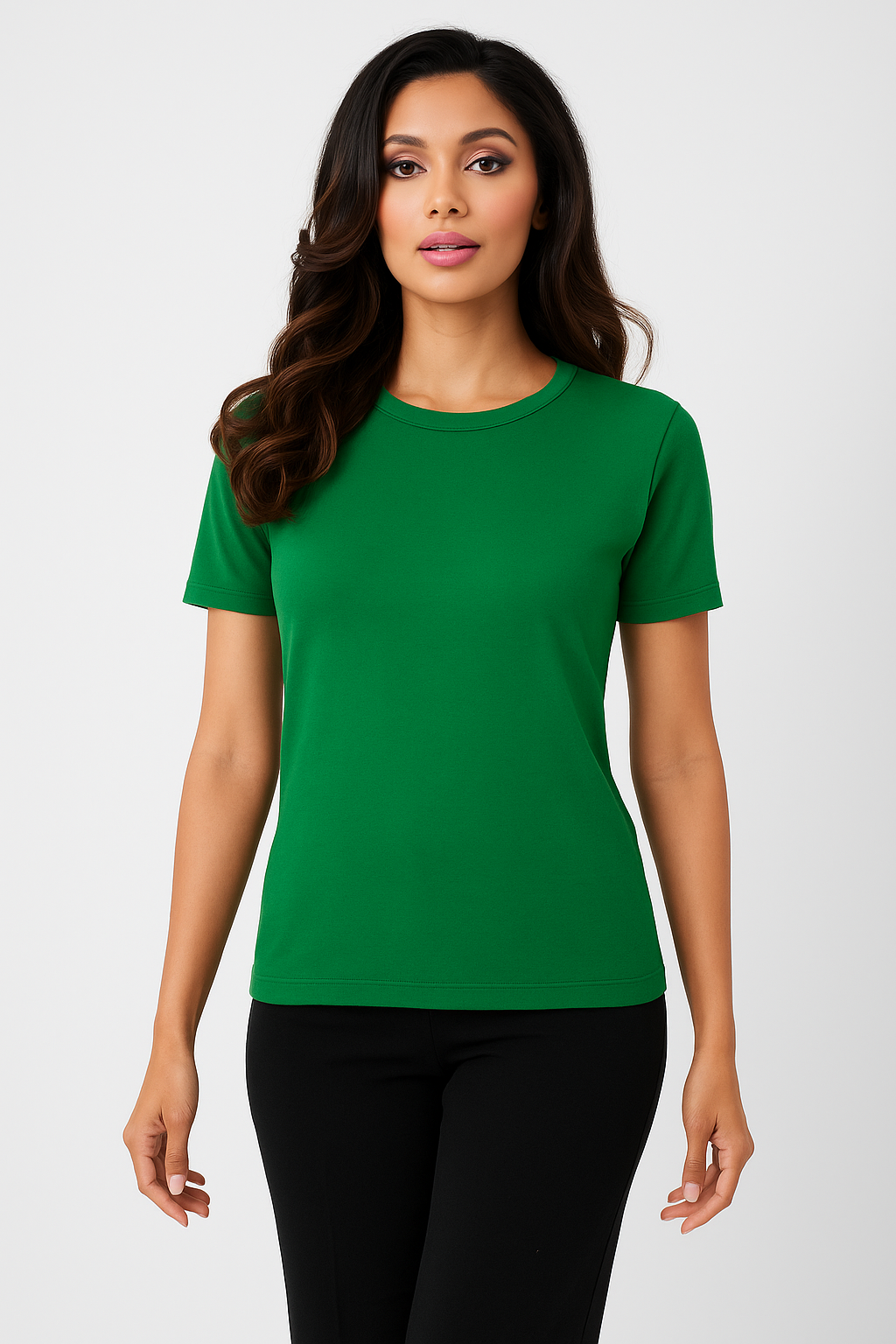 Short Sleeve Crew-Neck Shell