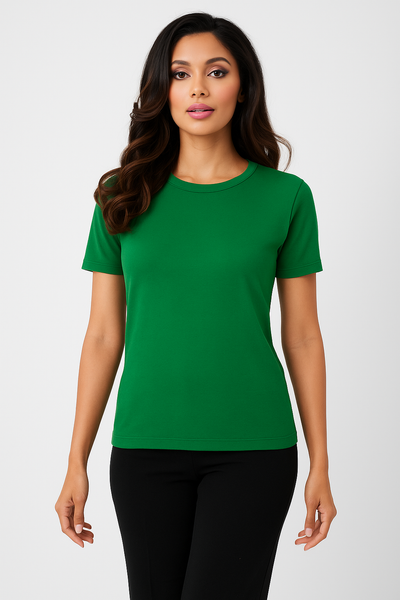 Short Sleeve Crew-Neck Shell