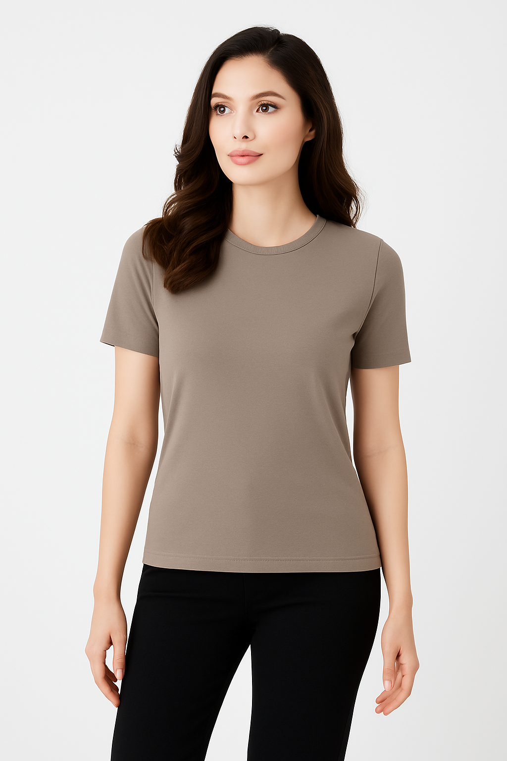 Short Sleeve Crew-Neck Shell