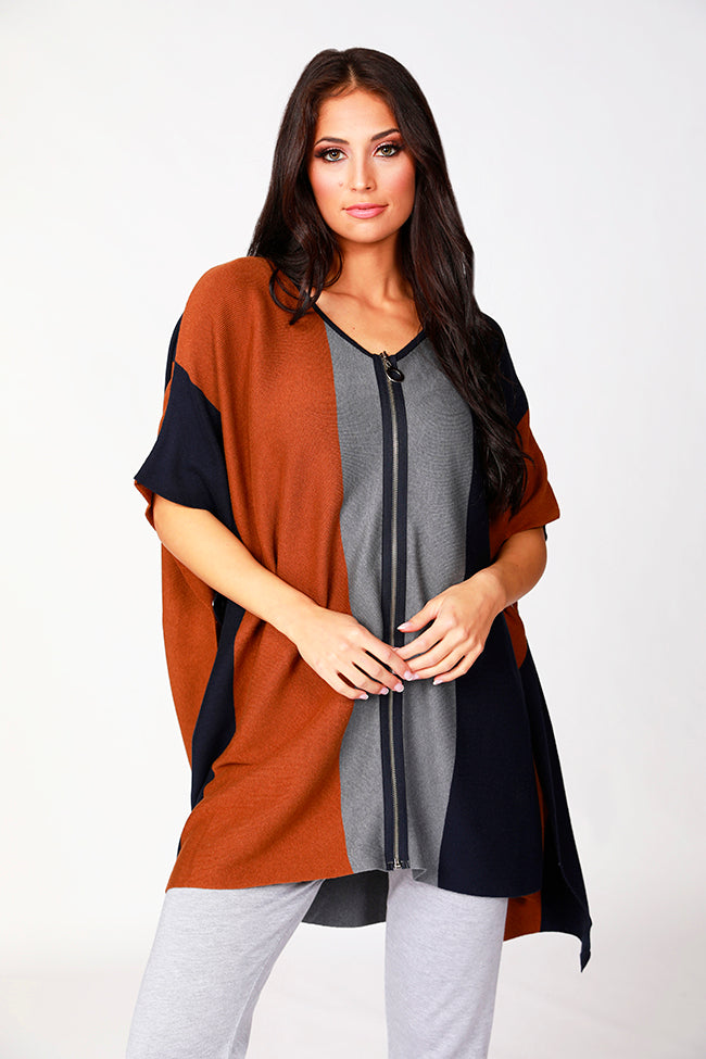 Zip Up Poncho