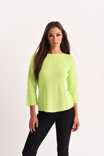 Ribbed 3/4 Sleeve Top