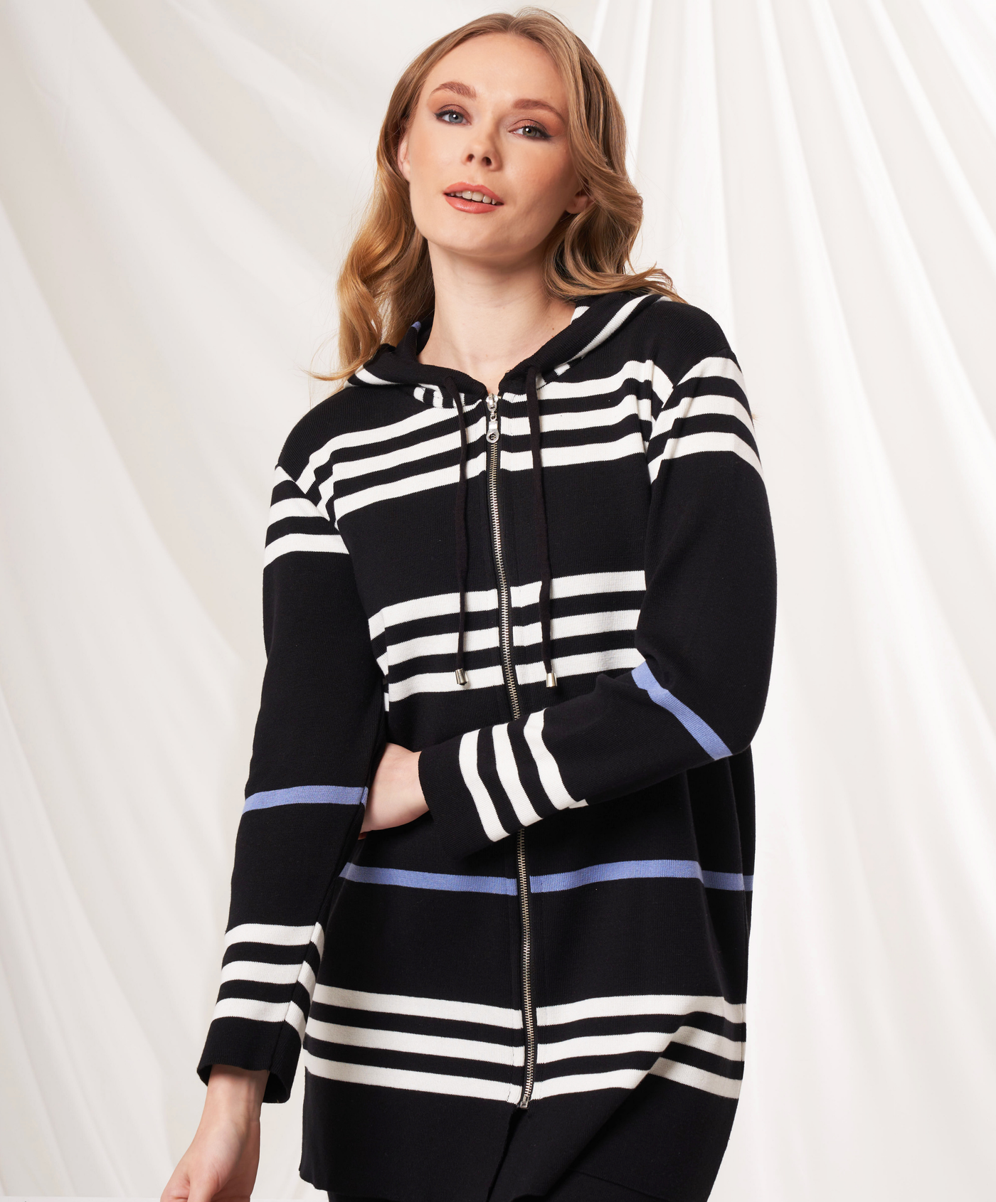 Long Zip Hoodie Jacket