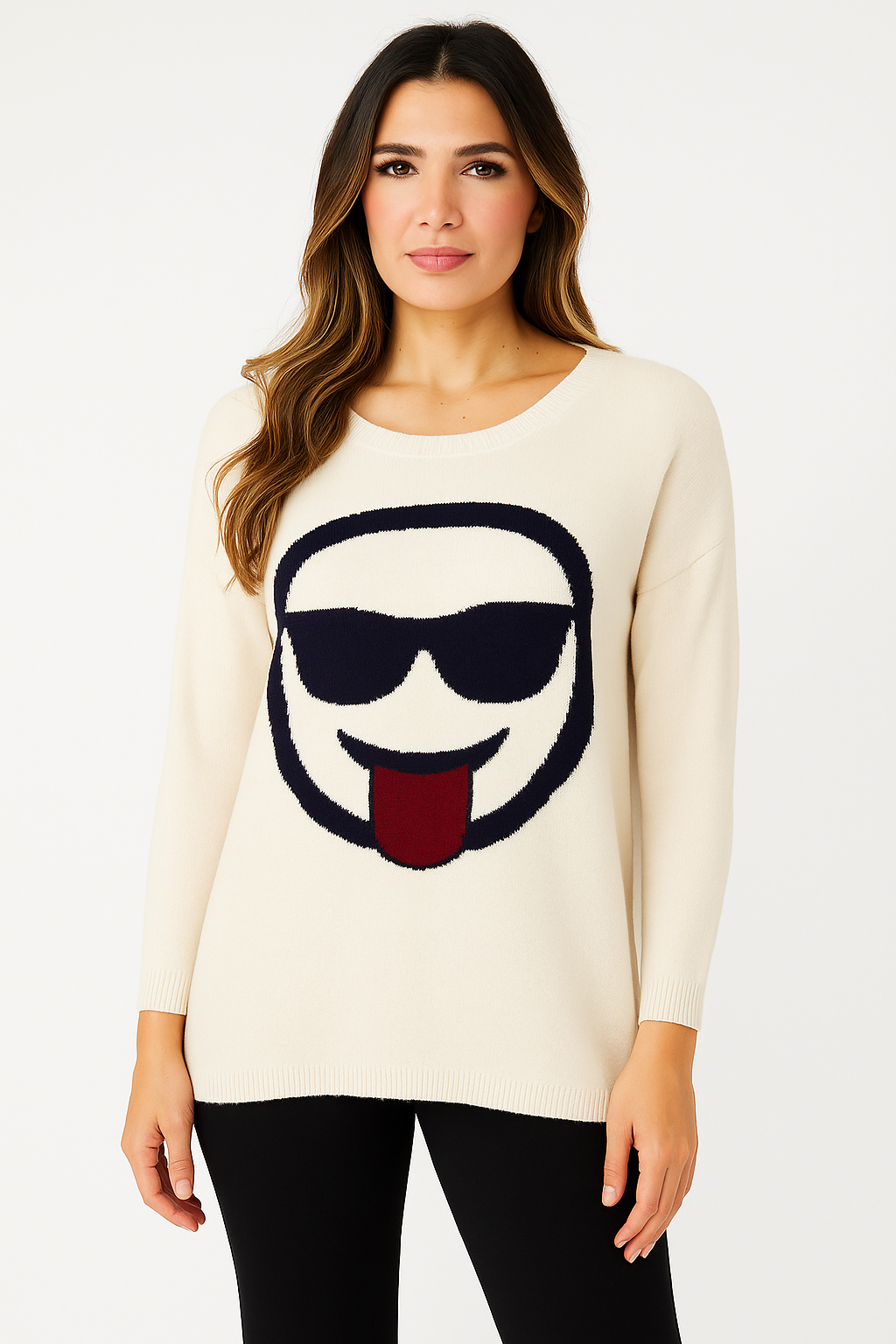 Parte superior de emoji de tono fresco