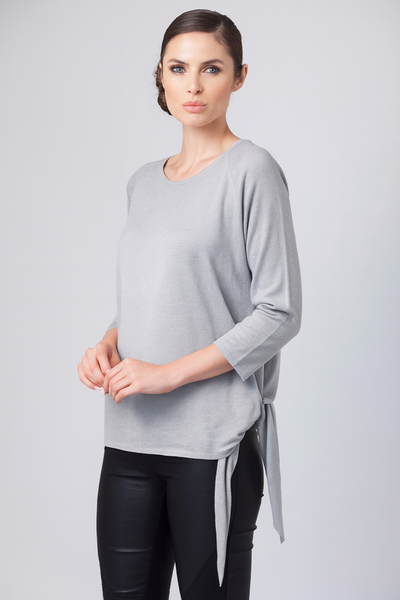 Suéter con lazo lateral