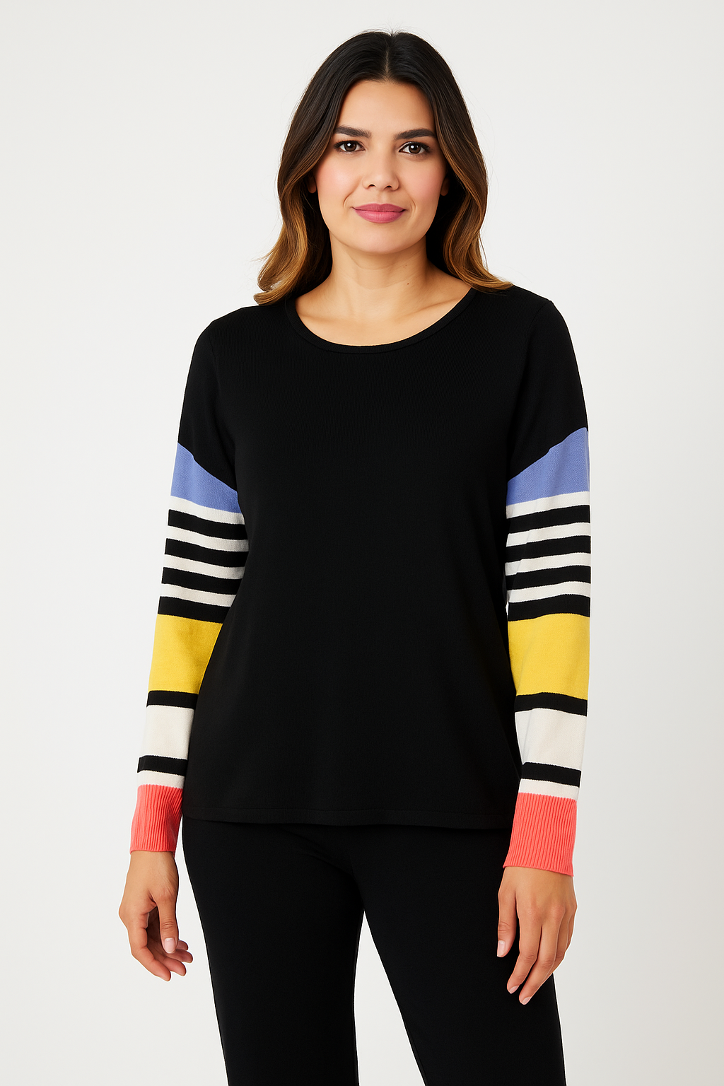 Stripe Scoop Neck