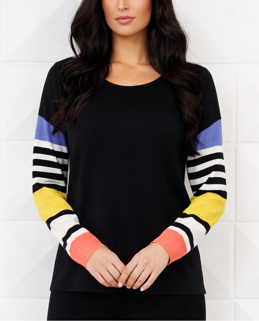 Stripe Knit Top – Angel Apparel