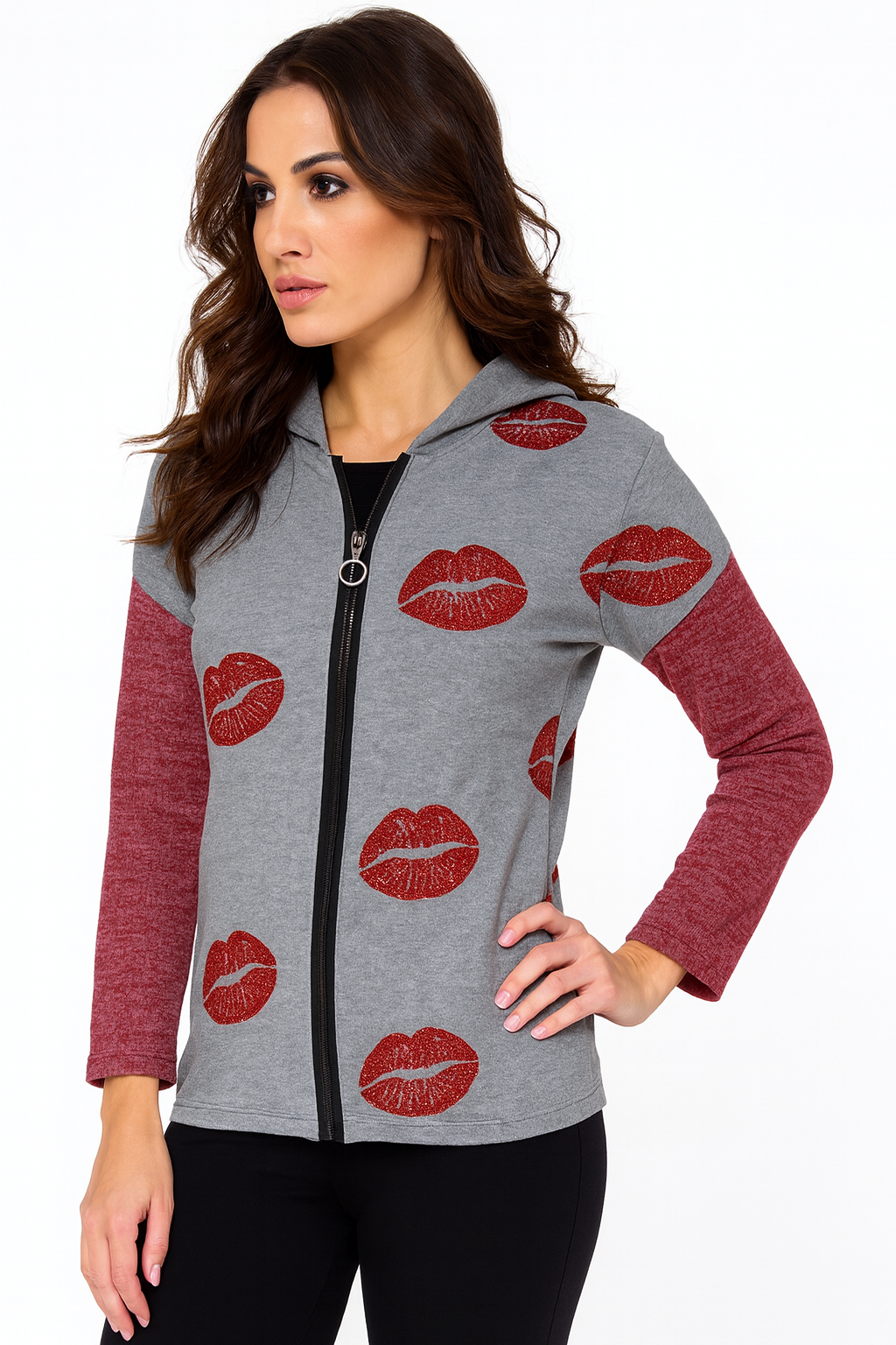 Cárdigan con capucha Kisses Me