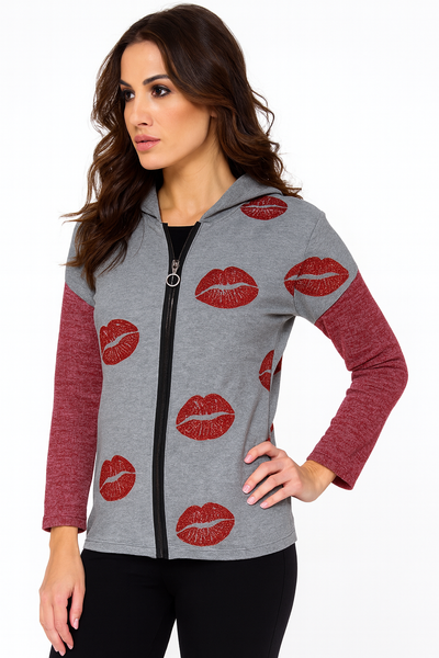 Cárdigan con capucha Kisses Me