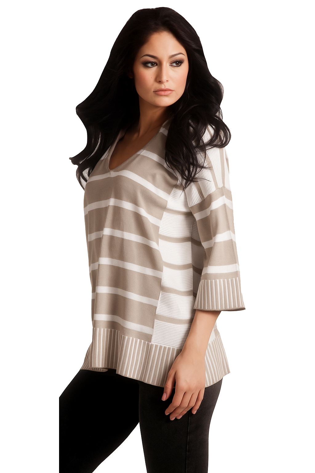 Sudadera con capucha náutica extragrande de manga 3/4