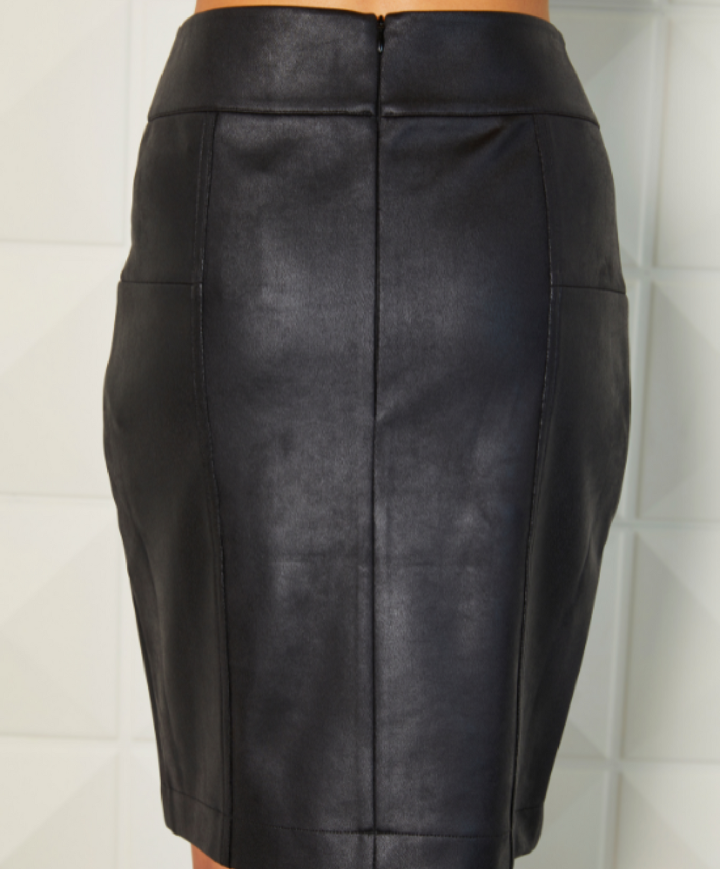 Vegan Leather Short Skirt