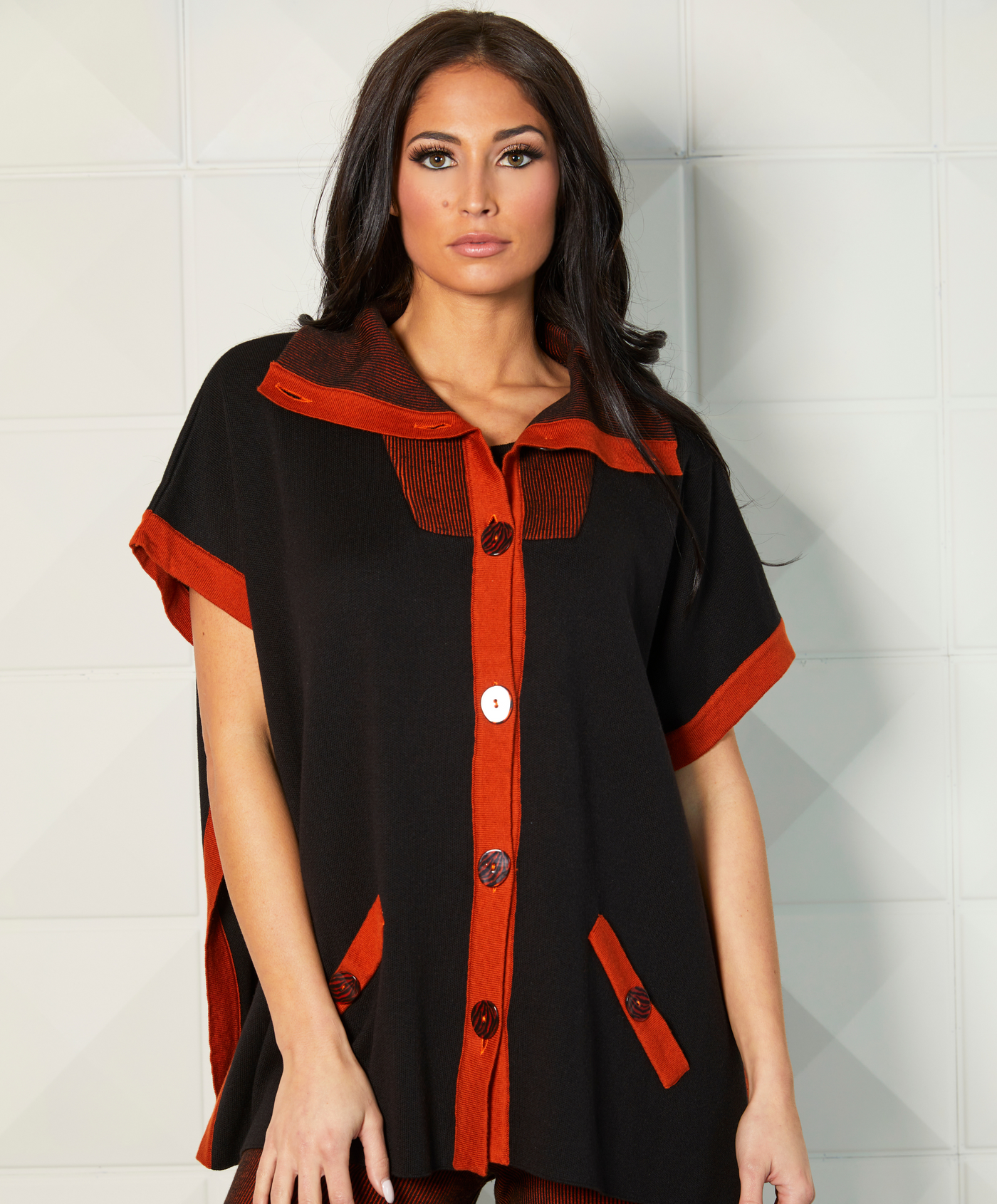 Button Up Poncho