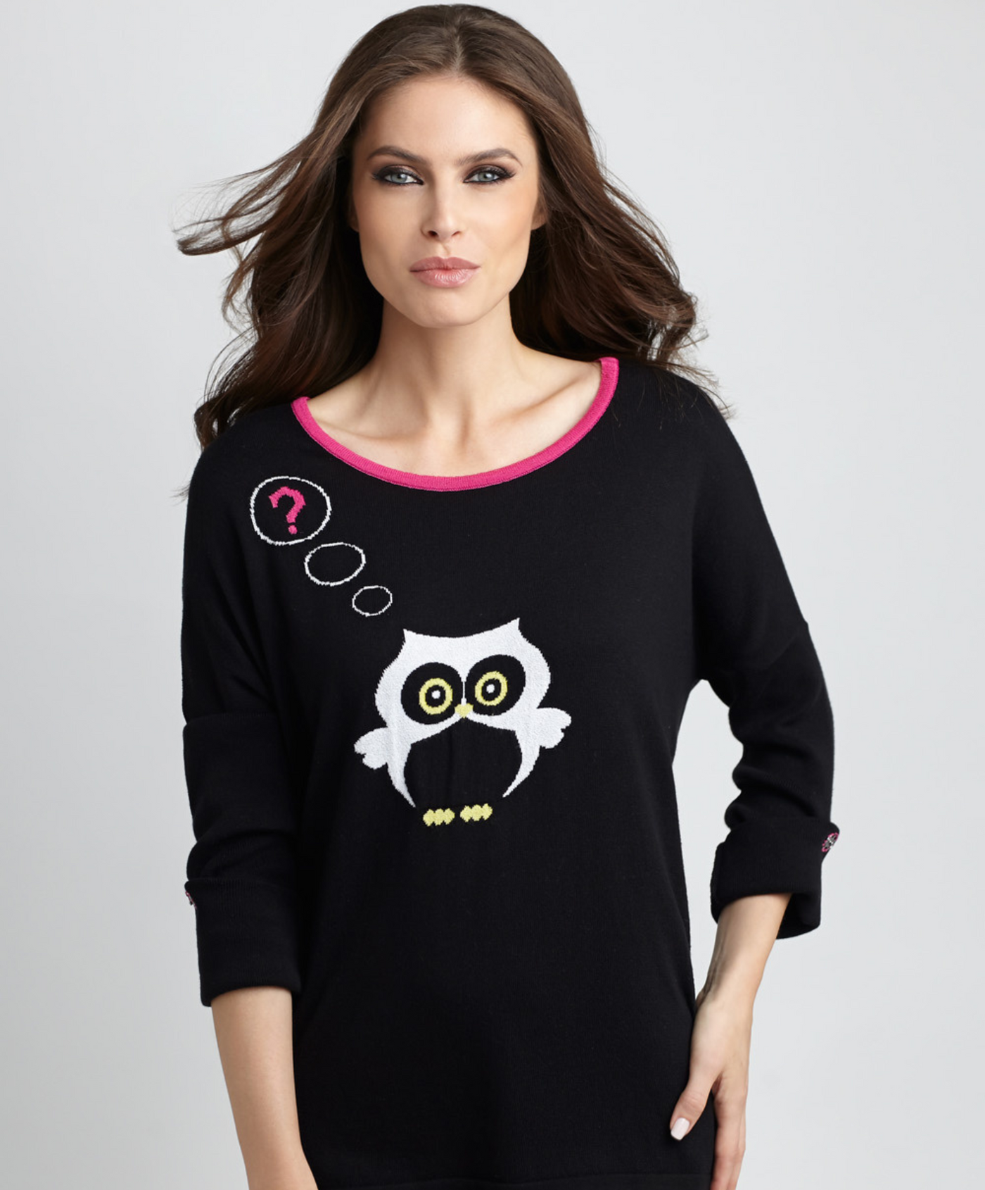 Owl Graphic Sweater